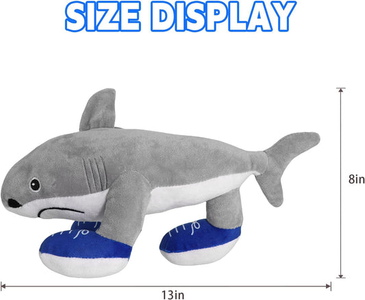 Italian Brainrot Plush,12" Tralalero Tralala Toy Gift,Cute Stuffed Figure Doll for Kids and Adults Brush