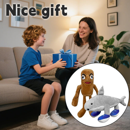 Italian Brainrot Inspired Plush Toy 14 Inches Tung Tung Tung Sahur Plush Soft Stuffed Meme Dolls for Collectors, Aesthetic Décor & Funny Gift Ideas (2Pcs)