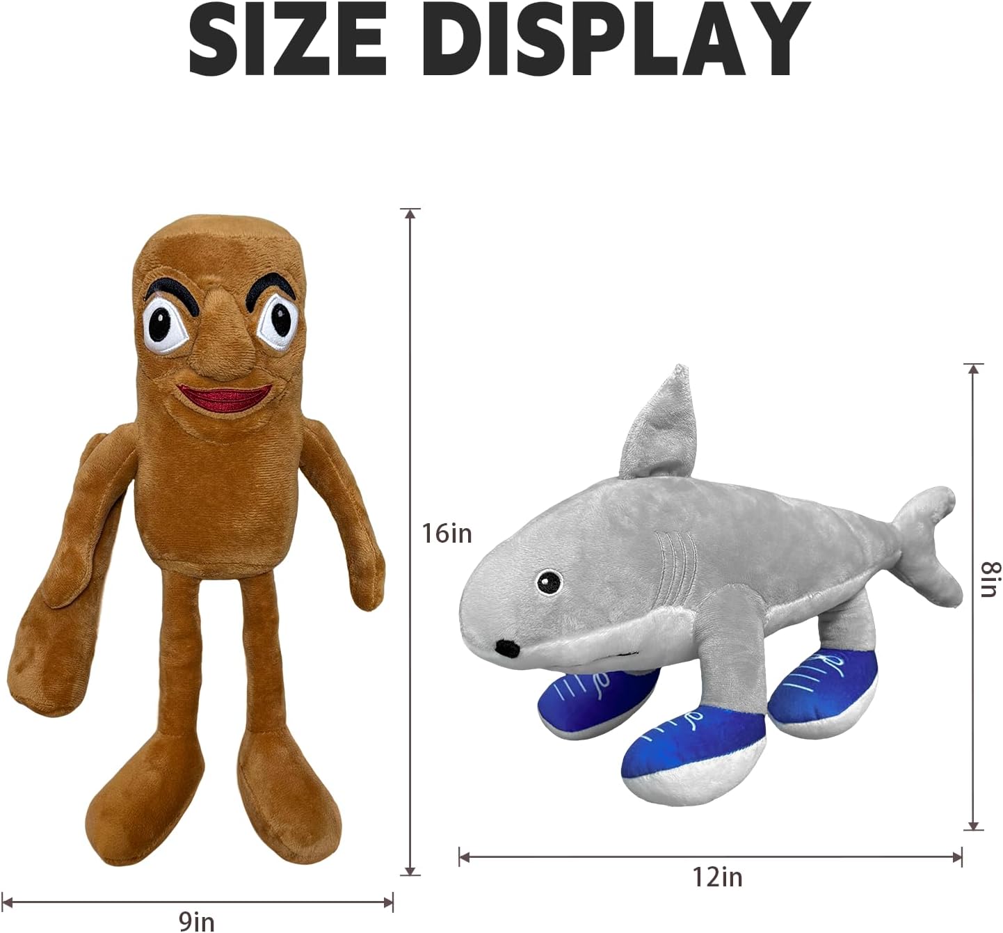 Italian Brainrot Inspired Plush Toy 14 Inches Tung Tung Tung Sahur Plush Soft Stuffed Meme Dolls for Collectors, Aesthetic Décor & Funny Gift Ideas (2Pcs)