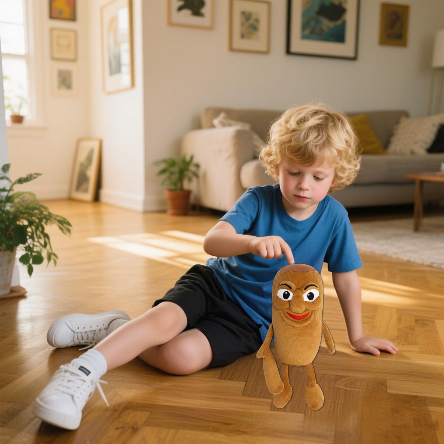 Italian Brainrot Inspired Plush Toy 14 Inches Tung Tung Tung Sahur Plush Soft Stuffed Meme Dolls for Collectors, Aesthetic Décor & Funny Gift Ideas
