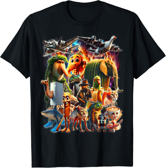 Italian-Brainrot AI Generated Animals Gen Z Men Women Youth T-Shirt