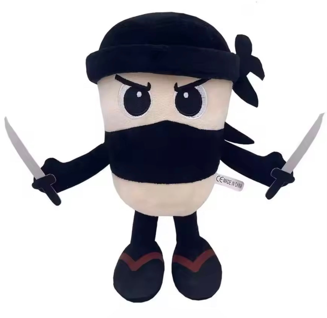 Italian Brainrot Plush, 10" Cappuccino Assassino Plush Pillow for Video Game Fans